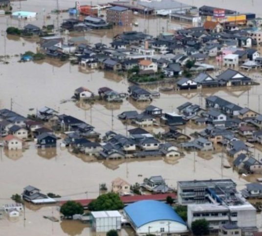 जापानमा भारी वर्षाका कारण तीन जना बेपत्ता, चार हजारभन्दा बढीलाई सुरक्षित स्थलमा स्थानान्तरण