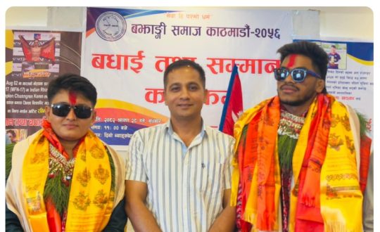 फाइटर ढाँट र क्रिकेटर खड्कालाई बझाङी समाजद्वारा सम्मान