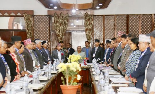 त्रिविकाे नीति तथा कार्यक्रम पारित !