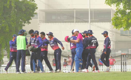 लिग-२ : नेपालको लगातार चौंथो हार, अन्तिम खेलमा युएईले ४ विकेटले हरायाे