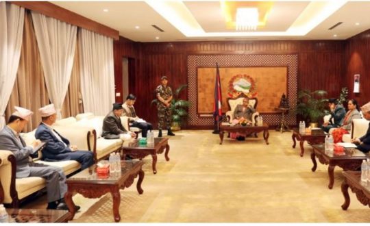 प्रधानमन्त्री कार्की र संघीय संसद्का दुवै सदनका प्रमुखबीच भेटवार्ता