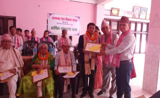 पत्रकार केशव भट्टराई विराटनगरमा सम्मानित