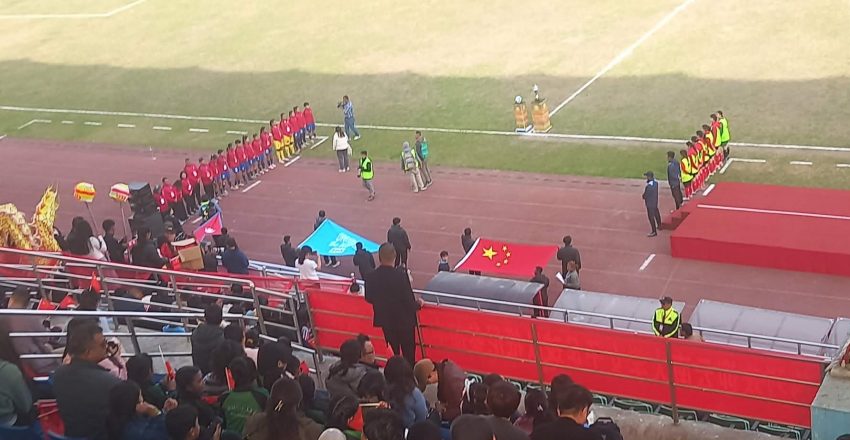 नेपाल-चीन मैत्रीपूर्ण महिला फुटबलः नेपालद्वारा चीन ३–१ गोल अन्तरले पराजित