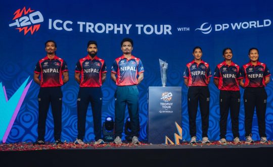 आईसीसी पुरुष टी–२० विश्वकप २०२६ का लागि नेपालको जर्सी सार्वजनिक !