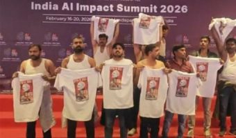 दिल्लीमा युथ कांग्रेसका सदस्यहरूको प्रदर्शन, नेपालको जेनजी आन्दोलनबाट प्रेरित भएको दाबी