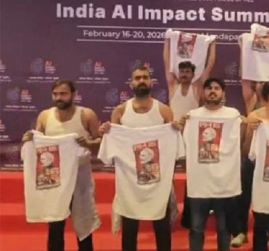 दिल्लीमा युथ कांग्रेसका सदस्यहरूको प्रदर्शन, नेपालको जेनजी आन्दोलनबाट प्रेरित भएको दाबी