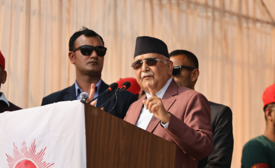 एमाले शान्तिपूर्ण राजनीति र स्थायित्वको पक्षमा छ : अध्यक्ष ओली