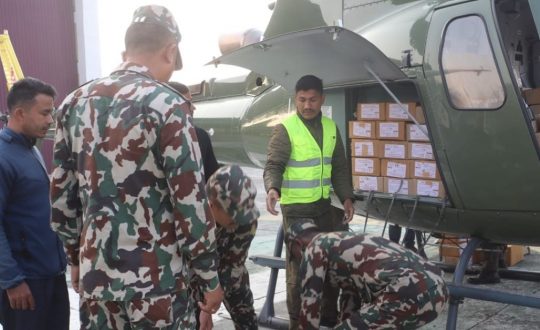 एकीकृत सुरक्षा योजनाअनुसार निर्वाचन सुरक्षा व्यवस्थापन गर्दै सेना