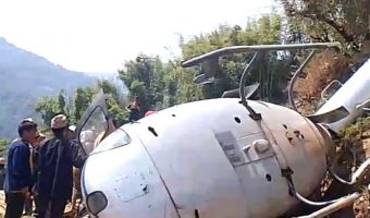 खोटाङकाे खार्तम्छामा शव बाेकेकाे हेलिकप्टर दुर्घटना