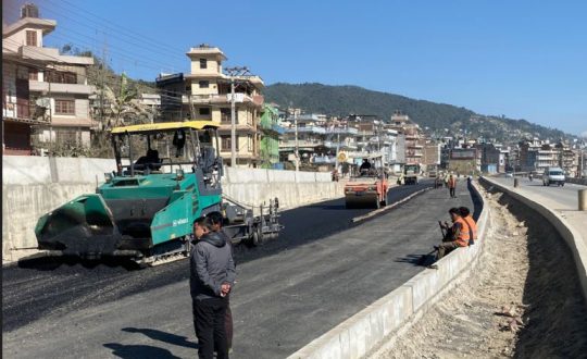 सूर्यविनायक–धुलिखेल सडक विस्तार : तीनवर्षमा ६७ प्रतिशत भौतिक प्रगति