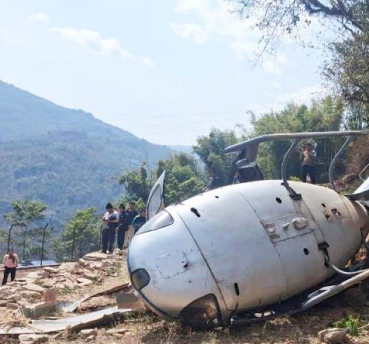 बालाबेँसी हेलिकप्टर दुर्घटनामा सवार भन्छन्, ‘दुर्घटना लगत्तै चालकले इन्जिन अफ गर्नुभयो’