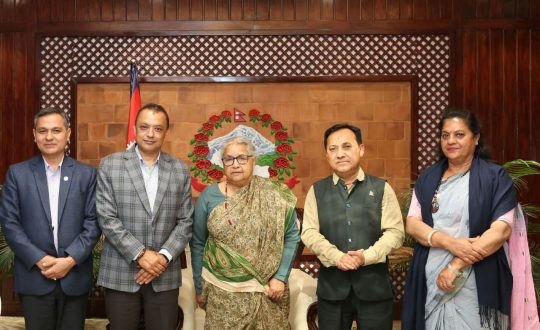 प्रधानमन्त्री कार्कीलाई भेट्न बालुवाटार पुगे कांग्रेस सभापतिसहितका नेता