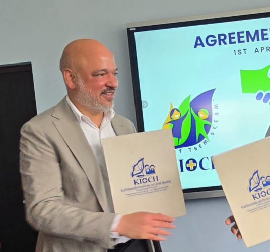 गोल्छा ग्रुपद्वारा ‘काठमाडौँ इन्स्टिच्युट अफ चाइल्ड हेल्थ’ लाई पाँच करोड सहयोग