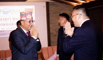 पोखरा-लिन्जीबीच सहकार्य विस्तारबारे शिष्टाचार भेटवार्ता