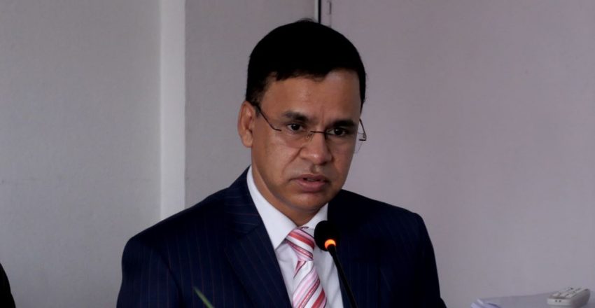 रसुवा बाढीबाट क्षतिग्रस्त पूर्वाधार पुनर्निर्माणको तयारी तीव्र: अर्थसचिव डा. उपाध्याय