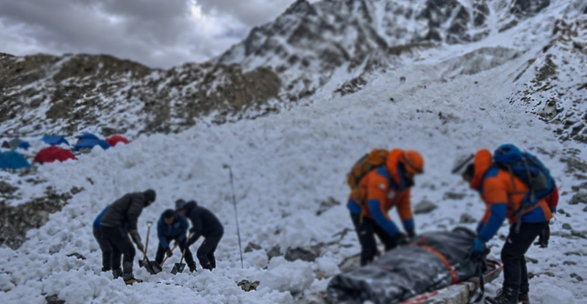 हिम्लुङ बेस क्याम्प हिमपहिरोः सम्पर्कविहीन १२ मध्ये चार मृत फेला