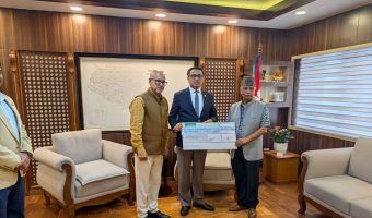 नेको इन्स्योरेन्सद्वारा प्रधानमन्त्री दैवी प्रकोप उद्धार कोषमा ३५ लाख सहयोग