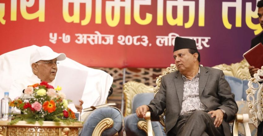 एमाले अध्यक्ष ओलीको प्रतिवेदनप्रति नेताहरुको समर्थन, बुधबार सचिवालय बैठक