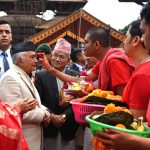 राष्ट्रपति पौडेलले गरे पाटन कृष्ण मन्दिरमा पूजाआराधना